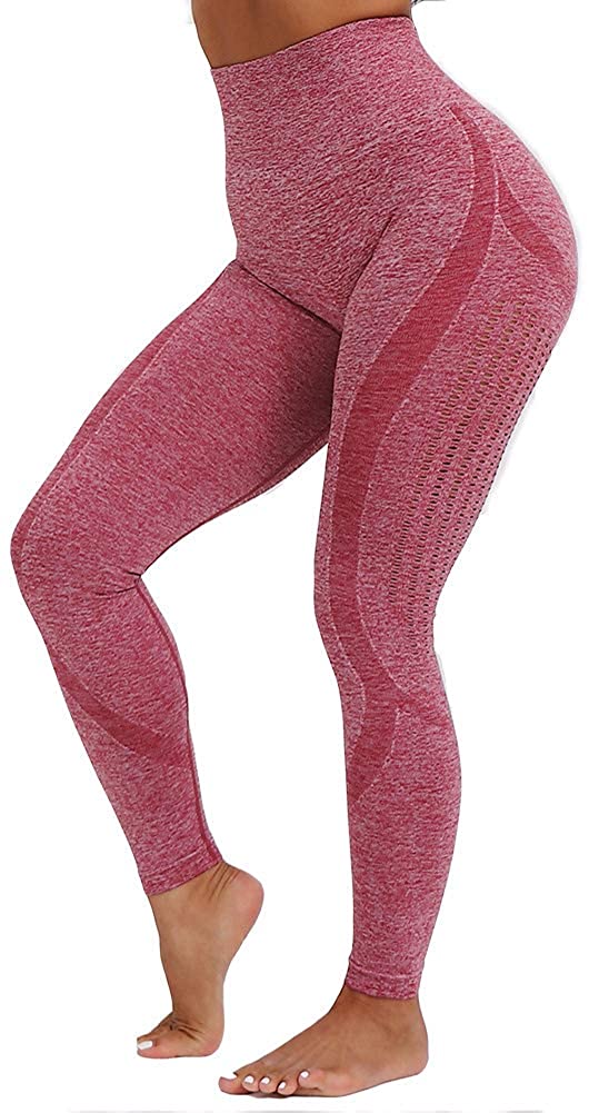 Womens High Waist Yoga Leggings Seamless Fitness Sports Gym Pants Shark Trousers