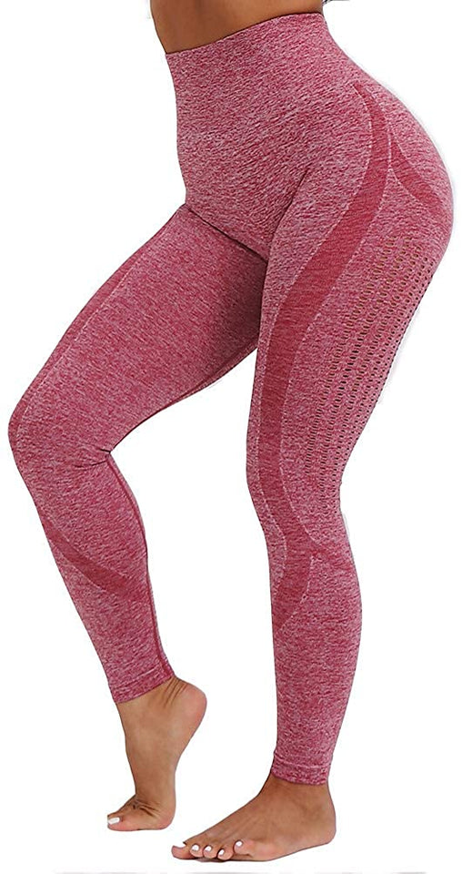 Womens High Waist Yoga Leggings Seamless Fitness Sports Gym Pants Shark Trousers