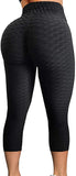 Womens High Waisted Yoga Pants Tummy Control Scrunched Booty Leggings Workout Running Butt Lift Textured Tights
