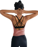 Womens Summer Workout Tops Sexy Backless Yoga Shirts Open Back Activewear Running Sports Gym Quick Dry Tank Tops