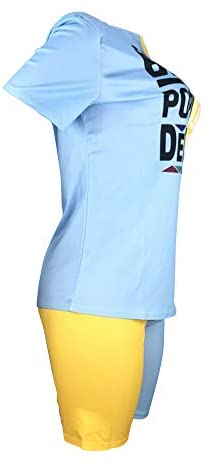 Womens Sexy 2 Piece Sports Outfit Set Shirt Bodycon Pants Joggers Clubwear Tracksuit Sportswear Set