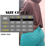 Womens High Waisted Yoga Pants Tummy Control Scrunched Booty Leggings Workout Running Butt Lift Textured Tights
