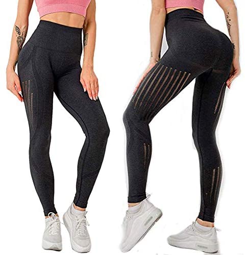 Womens High Waist Yoga Leggings Seamless Fitness Sports Gym Pants Shark Trousers