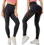 Womens High Waist Yoga Leggings Seamless Fitness Sports Gym Pants Shark Trousers