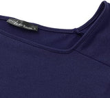 Womens Off The Shoulder Tops Baggy Shirt Long Sleeve Blouse Oversized Sweater Jumper Pullover