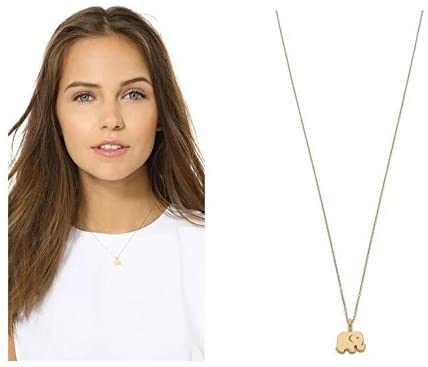 Message Card Compass Pendant Necklace Friendship Starfish Good Luck Elephant Pendant Chain Necklace with Gift Card