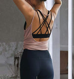 Womens Summer Workout Tops Sexy Backless Yoga Shirts Open Back Activewear Running Sports Gym Quick Dry Tank Tops