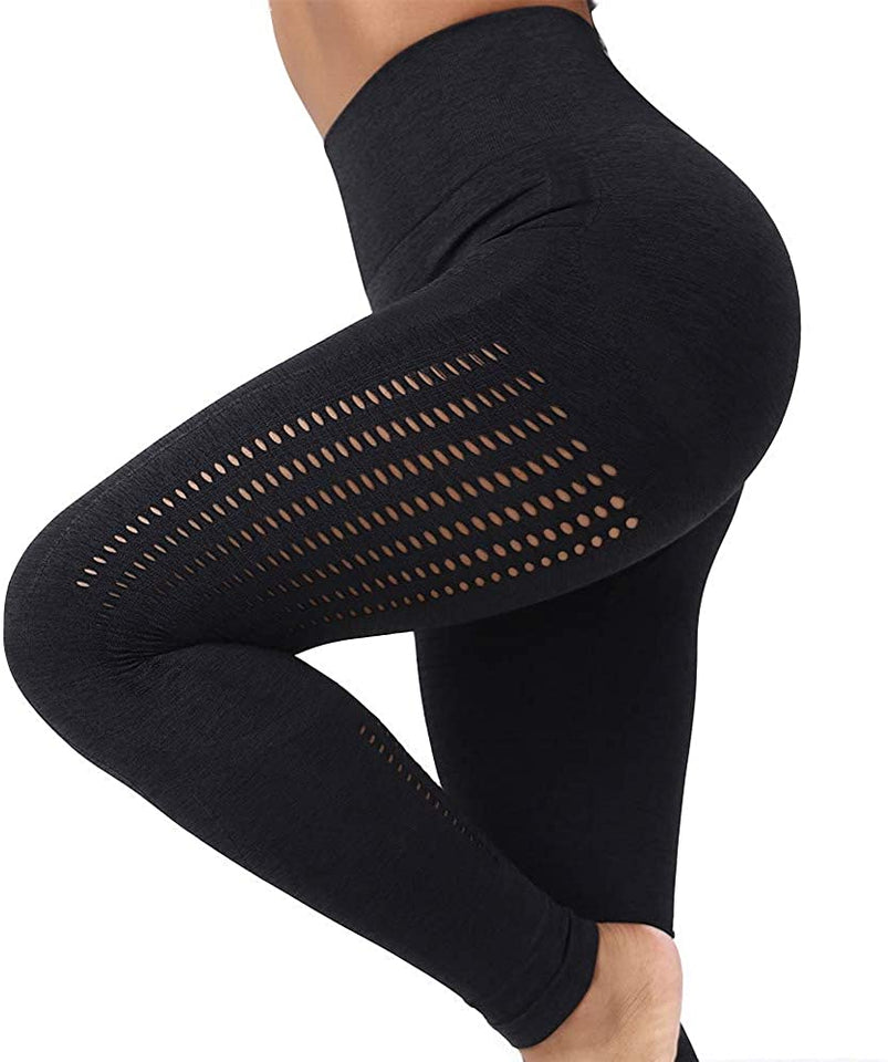 Womens High Waist Yoga Leggings Seamless Fitness Sports Gym Pants Shark Trousers