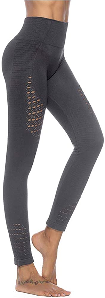 Womens High Waist Yoga Leggings Seamless Fitness Sports Gym Pants Shark Trousers