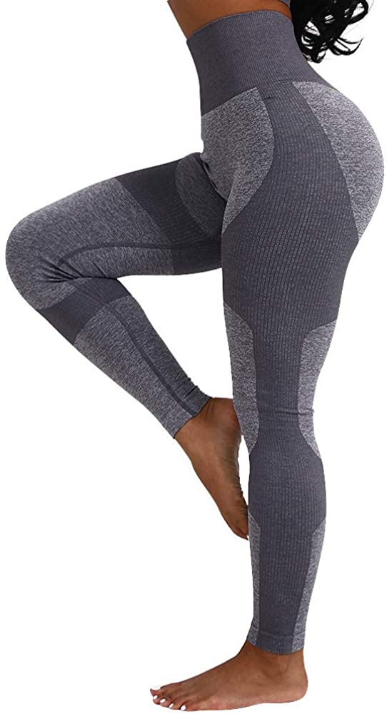 Womens High Waist Yoga Leggings Seamless Fitness Sports Gym Pants Shark Trousers