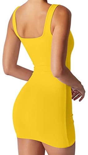 Women's Sexy Casual Sleeveless Tank Bodycon Summer Club Mini Dress