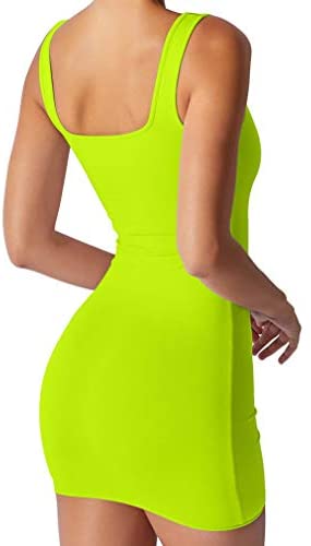 Women's Sexy Casual Sleeveless Tank Bodycon Summer Club Mini Dress
