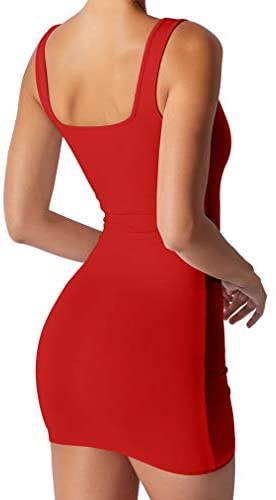 Women's Sexy Casual Sleeveless Tank Bodycon Summer Club Mini Dress