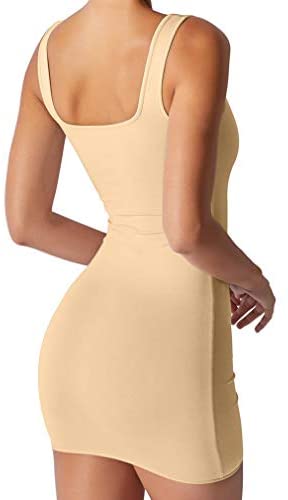 Women's Sexy Casual Sleeveless Tank Bodycon Summer Club Mini Dress