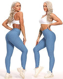 Womens High Waisted Yoga Pants Tummy Control Scrunched Booty Leggings Workout Running Butt Lift Textured Tights
