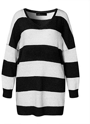 Womens Off The Shoulder Tops Baggy Shirt Long Sleeve Blouse Oversized Sweater Jumper Pullover
