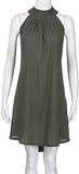 Women clothes Womens Sexy Sleeveless Dresses,Summer Casual Loose Cotton Linen Beach Holiday Party Irregular Dress