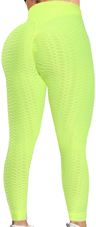 Womens High Waisted Yoga Pants Tummy Control Scrunched Booty Leggings Workout Running Butt Lift Textured Tights
