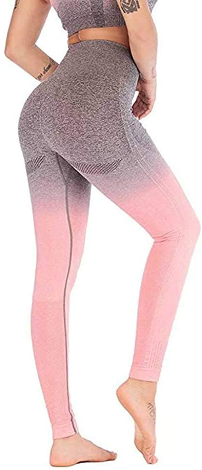 Womens High Waist Yoga Leggings Seamless Fitness Sports Gym Pants Shark Trousers