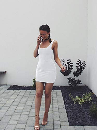 Women's Sexy Casual Sleeveless Tank Bodycon Summer Club Mini Dress