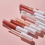 Lip Lacquer, Moisturizing, Shiny, Non-Sticky, Long Lasting, Provides Maximum Color, Glides On, Clear, 0.08 Fl Oz