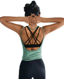 Womens Summer Workout Tops Sexy Backless Yoga Shirts Open Back Activewear Running Sports Gym Quick Dry Tank Tops