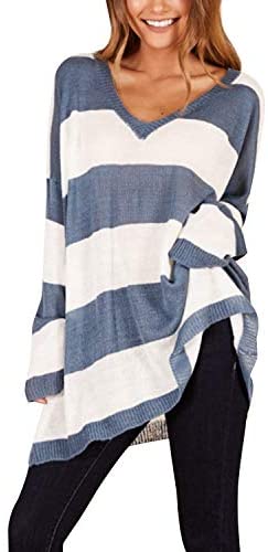 Womens Off The Shoulder Tops Baggy Shirt Long Sleeve Blouse Oversized Sweater Jumper Pullover