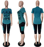 Womens Sexy 2 Piece Sports Outfit Set Shirt Bodycon Pants Joggers Clubwear Tracksuit Sportswear Set