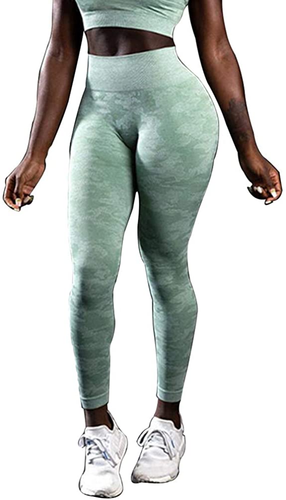 Womens High Waist Yoga Leggings Seamless Fitness Sports Gym Pants Shark Trousers