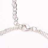 Message Card Compass Pendant Necklace Friendship Starfish Good Luck Elephant Pendant Chain Necklace with Gift Card