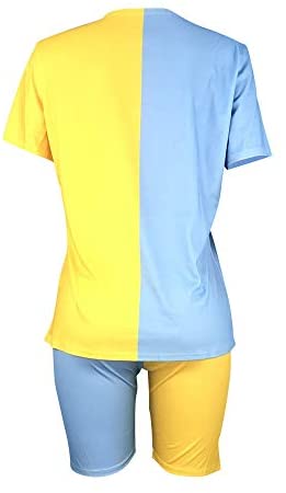 Womens Sexy 2 Piece Sports Outfit Set Shirt Bodycon Pants Joggers Clubwear Tracksuit Sportswear Set