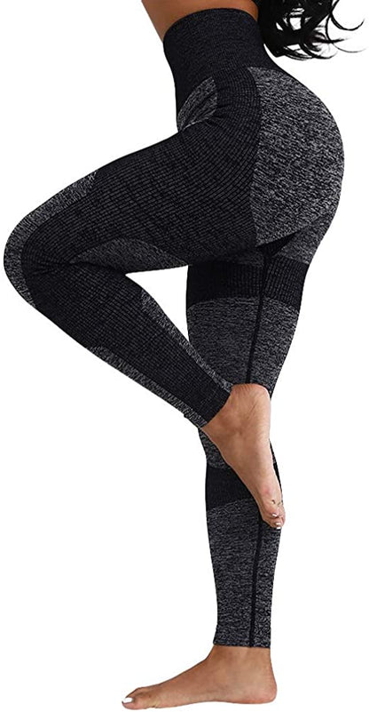 Womens High Waist Yoga Leggings Seamless Fitness Sports Gym Pants Shark Trousers