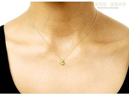 Message Card Compass Pendant Necklace Friendship Starfish Good Luck Elephant Pendant Chain Necklace with Gift Card
