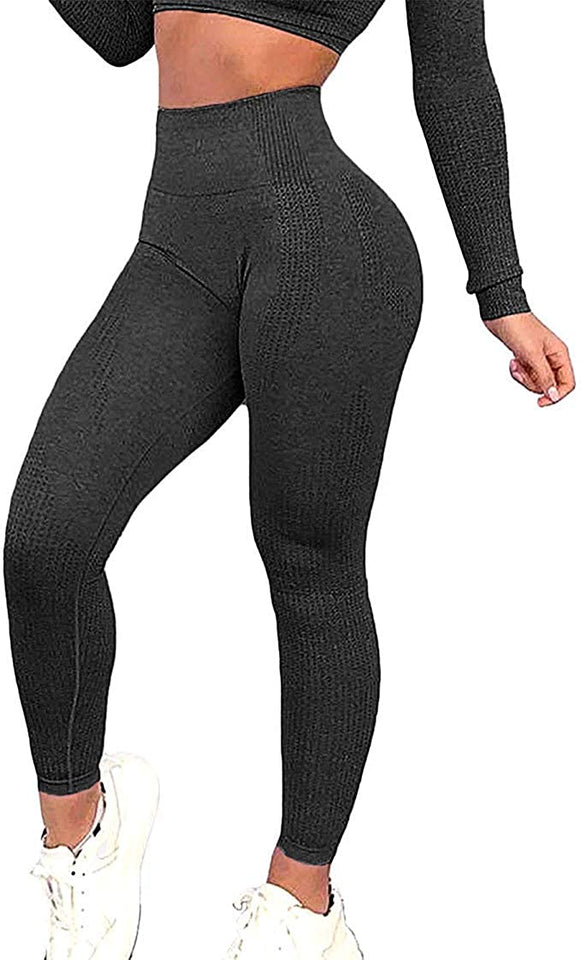 Womens High Waist Yoga Leggings Seamless Fitness Sports Gym Pants Shark Trousers