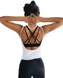 Womens Summer Workout Tops Sexy Backless Yoga Shirts Open Back Activewear Running Sports Gym Quick Dry Tank Tops