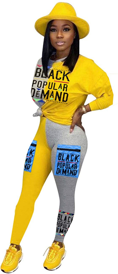 Womens Sexy 2 Piece Sports Outfit Set Shirt Bodycon Pants Joggers Clubwear Tracksuit Sportswear Set