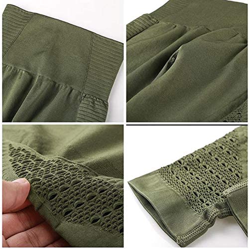 Womens High Waist Yoga Leggings Seamless Fitness Sports Gym Pants Shark Trousers