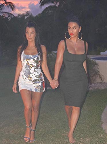 Women's Sexy Bodycon Tank Dress Sleeveless Basic Midi Club Dresses