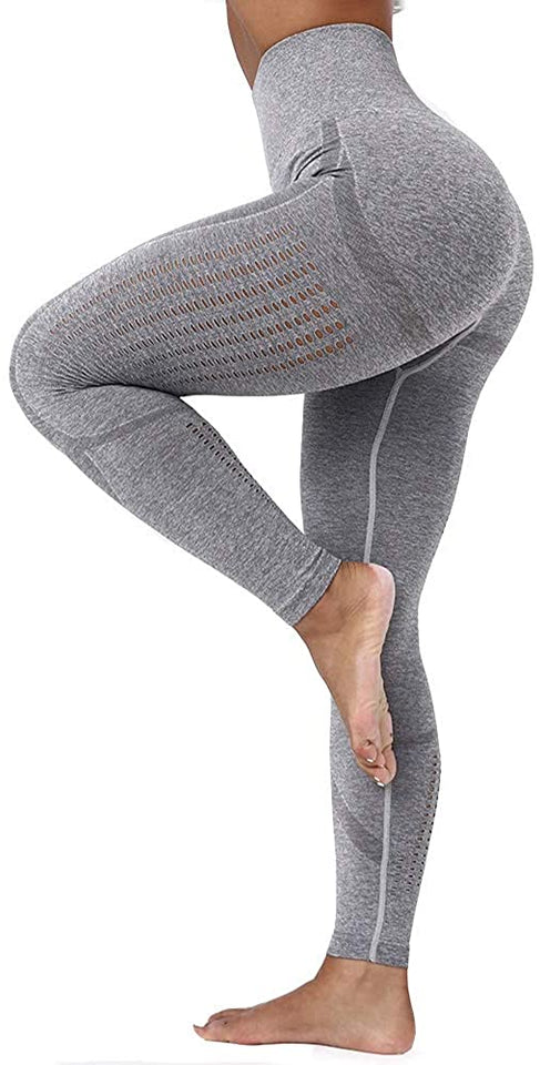 Womens High Waist Yoga Leggings Seamless Fitness Sports Gym Pants Shark Trousers
