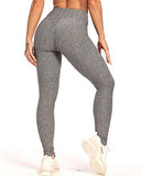 Womens High Waisted Yoga Pants Tummy Control Scrunched Booty Leggings Workout Running Butt Lift Textured Tights