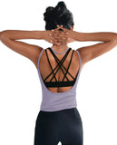 Womens Summer Workout Tops Sexy Backless Yoga Shirts Open Back Activewear Running Sports Gym Quick Dry Tank Tops