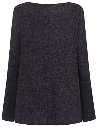 Womens Off The Shoulder Tops Baggy Shirt Long Sleeve Blouse Oversized Sweater Jumper Pullover