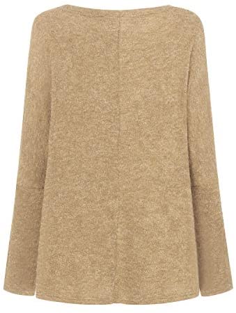 Womens Off The Shoulder Tops Baggy Shirt Long Sleeve Blouse Oversized Sweater Jumper Pullover