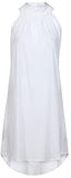 Women clothes Womens Sexy Sleeveless Dresses,Summer Casual Loose Cotton Linen Beach Holiday Party Irregular Dress