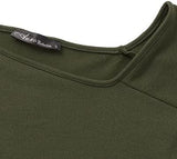 Womens Off The Shoulder Tops Baggy Shirt Long Sleeve Blouse Oversized Sweater Jumper Pullover