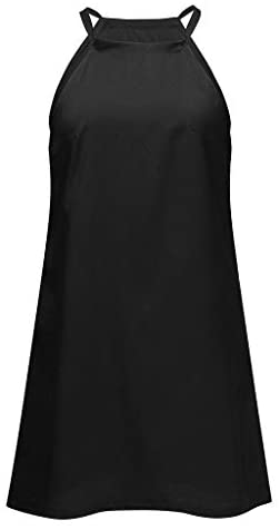 Women clothes Womens Sexy Sleeveless Dresses,Summer Casual Loose Cotton Linen Beach Holiday Party Irregular Dress