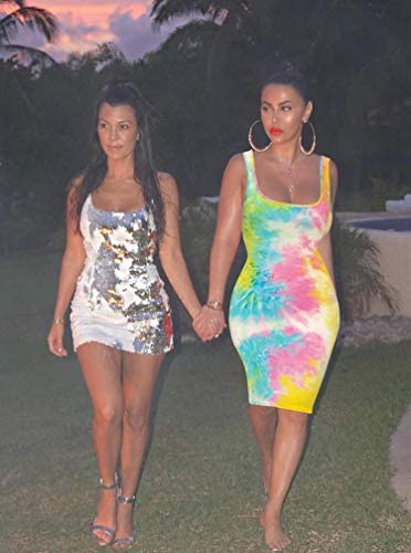 Women's Sexy Bodycon Tank Dress Sleeveless Basic Midi Club Dresses