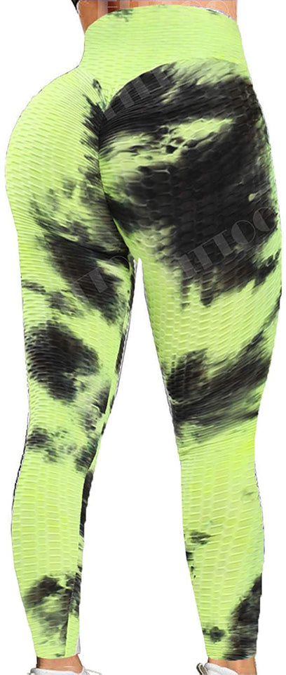 Womens High Waisted Yoga Pants Tummy Control Scrunched Booty Leggings Workout Running Butt Lift Textured Tights