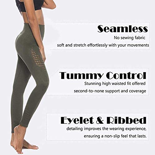 Womens High Waist Yoga Leggings Seamless Fitness Sports Gym Pants Shark Trousers