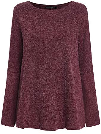 Womens Off The Shoulder Tops Baggy Shirt Long Sleeve Blouse Oversized Sweater Jumper Pullover